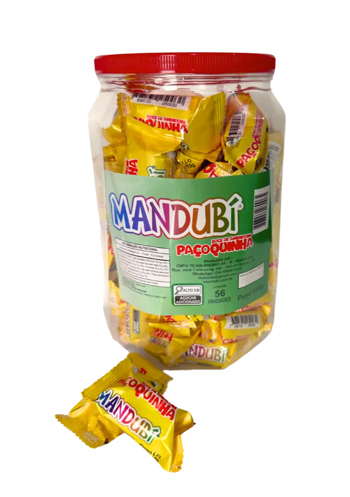 Paçoca Rolha Pote 56 Unidades